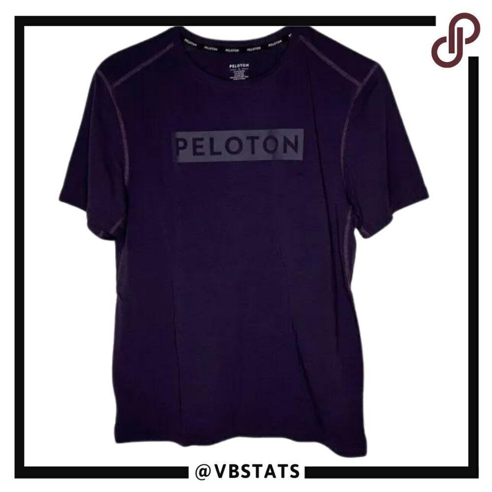 Peloton Small Dark Plum Purple Athleisure Workout Shirt